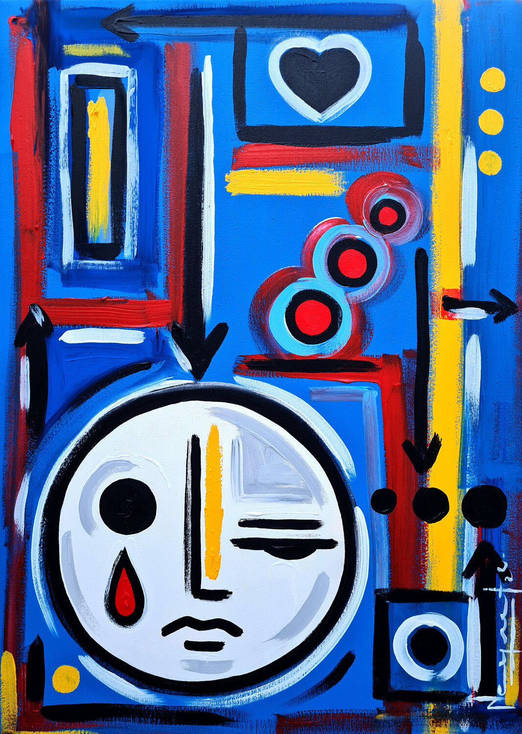 AZUL NOSTALGIA Néstor Neyret Original painting for sale