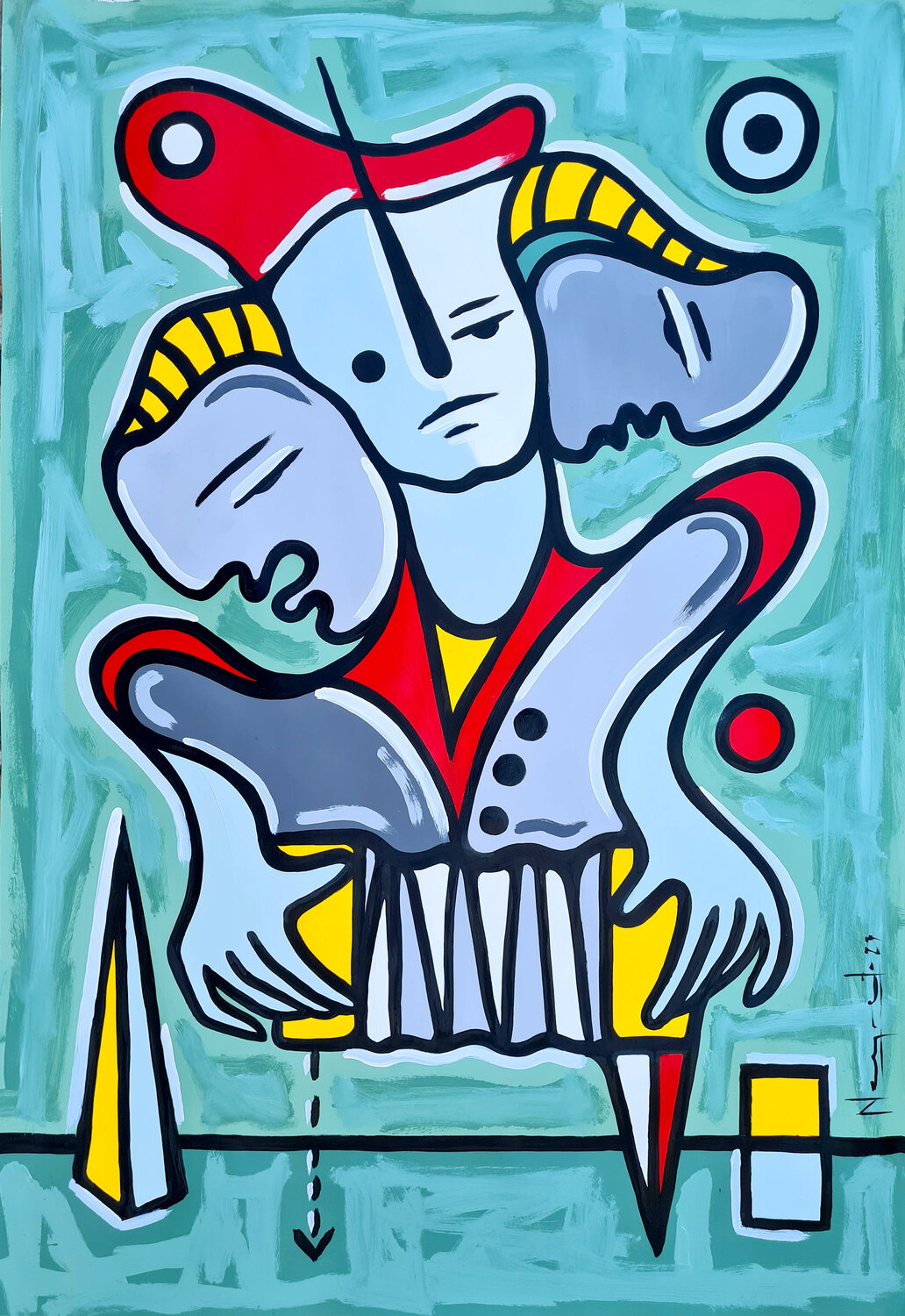 BALADA PARA UN LOCO Néstor Neyret Original painting for sale