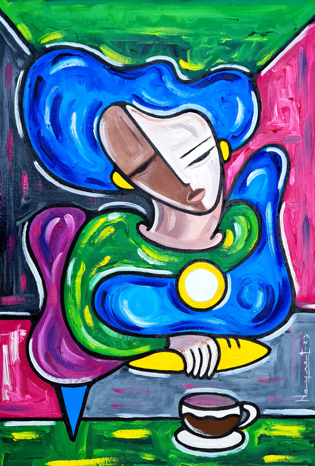 LA PANADERA DE FERRÁN Néstor Neyret Original painting for sale
