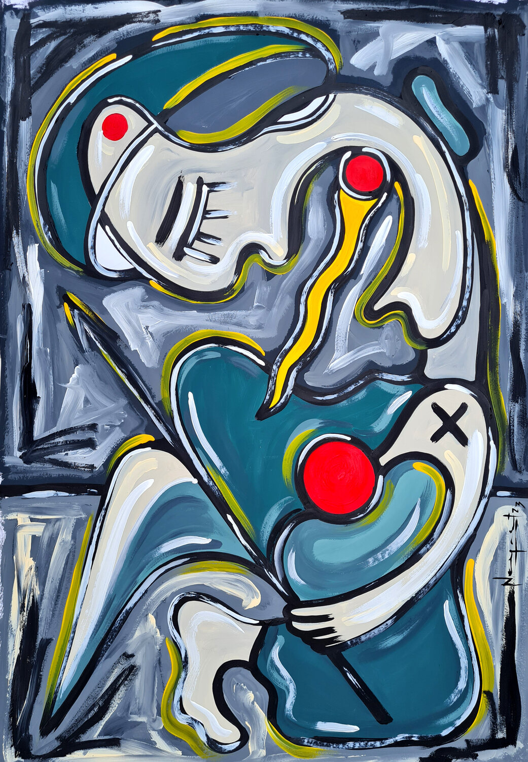SOLDADO DESCONOCIDO Néstor Neyret Original painting for sale