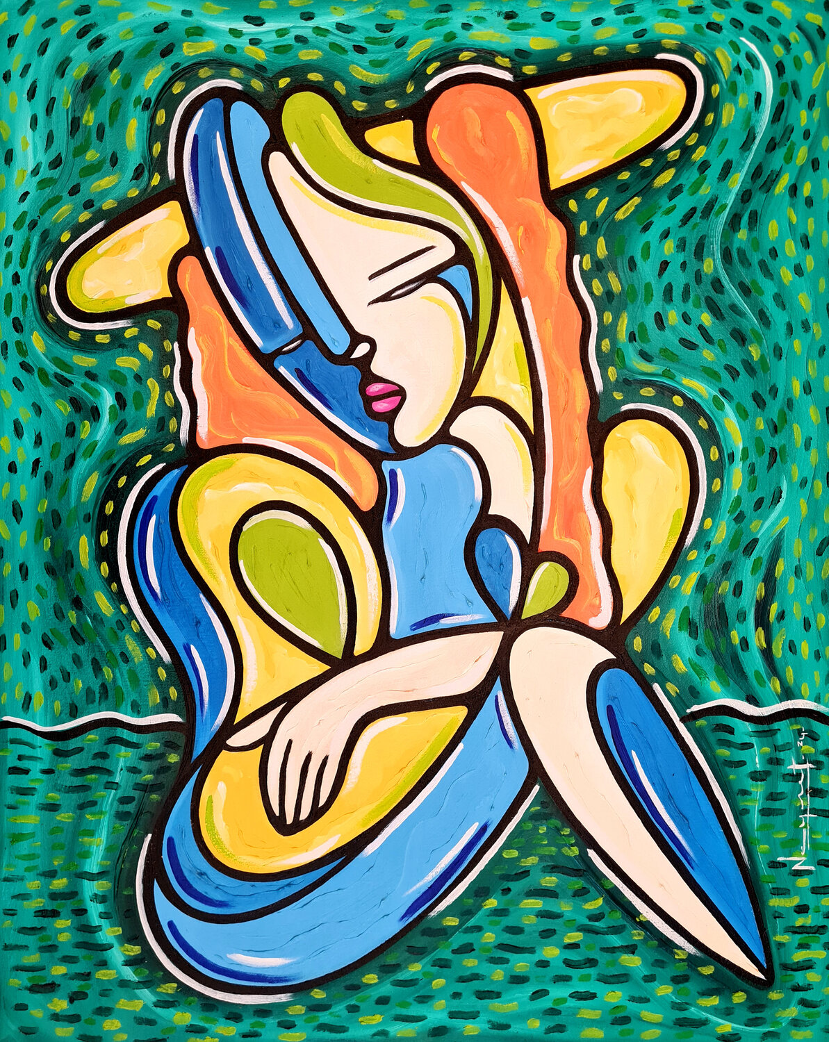 PERFUME DE MUJER Néstor Neyret Original painting for sale