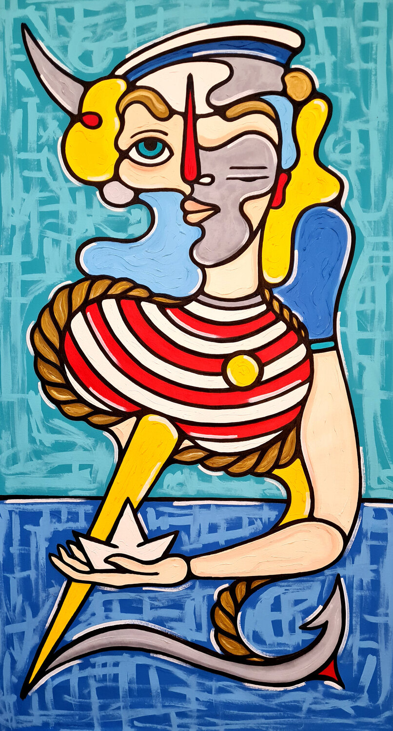 MARINERO DE LUCES Néstor Neyret Original painting for sale