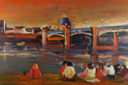 Douceur vespérale by Marie Ferrand, Painting for Sale on Select
