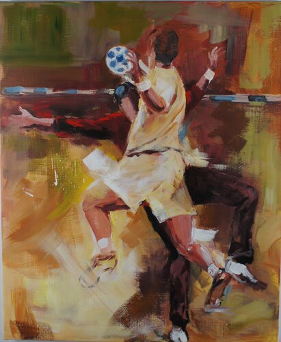 Dans la cage by Marie Ferrand, Painting for Sale on Select