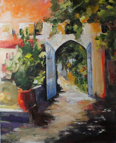 Depart ou retour by Marie Ferrand, Painting for Sale on Select