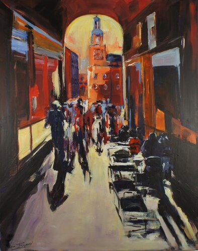 Contre jour by Marie Ferrand, Painting for Sale on Select
