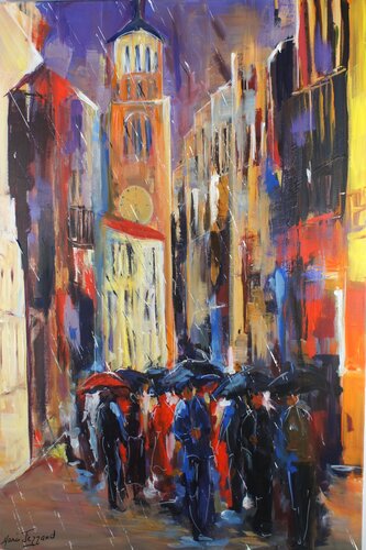 Jour de pluie by Marie Ferrand, Painting for Sale on Select
