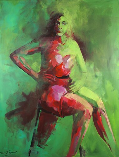 Femme assurément by Marie Ferrand, Painting for Sale on Select