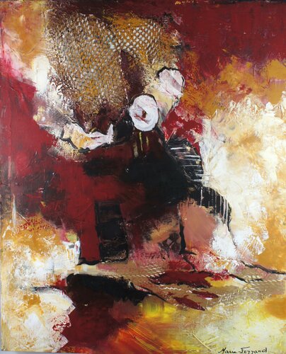 La maison rouge by Marie Ferrand, Painting for Sale on Select