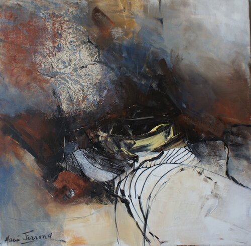 Poisson blanc by Marie Ferrand, Painting for Sale on Select