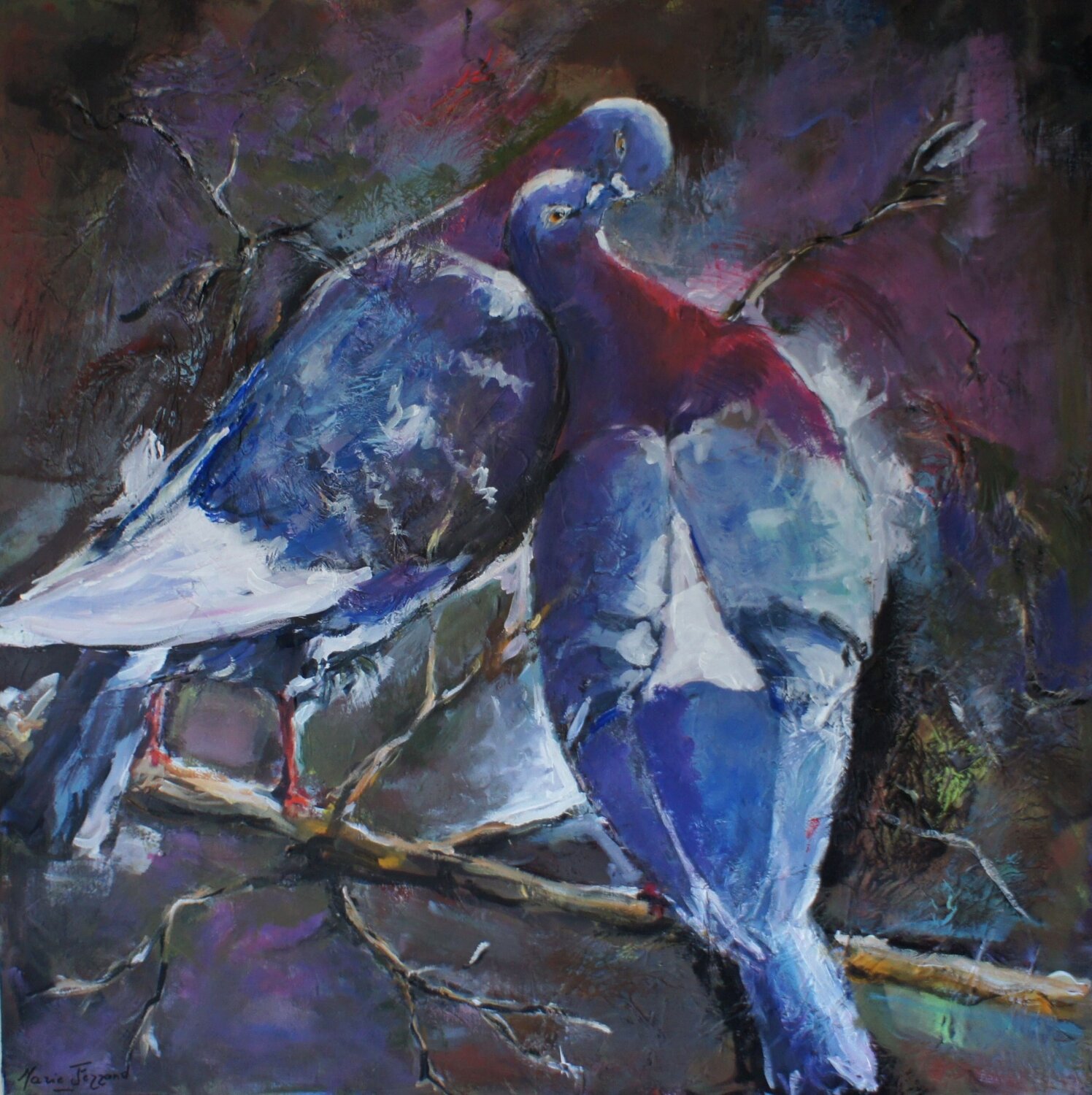 Amour toujours Marie Ferrand Original painting for sale