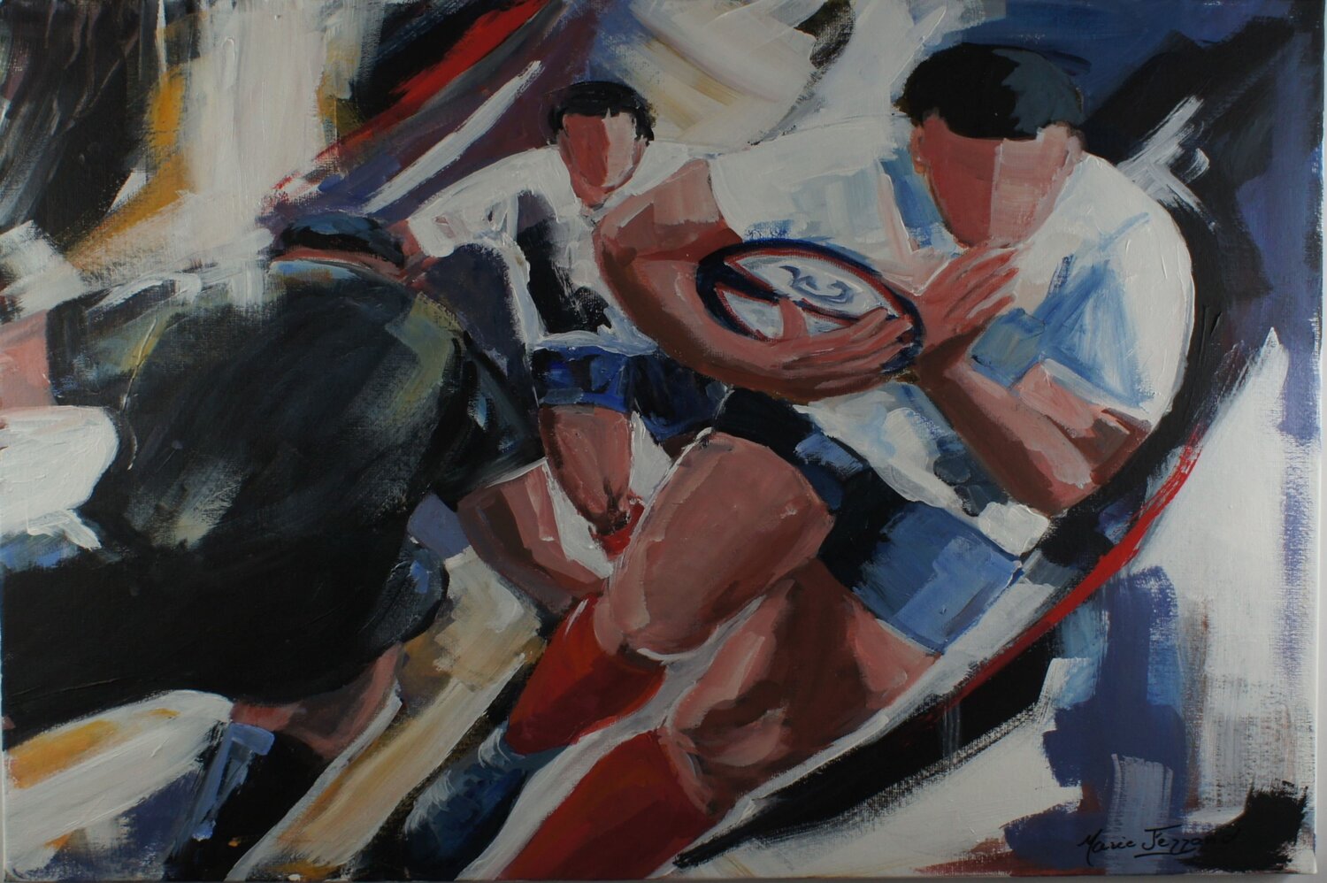 Plaquage manqué ! Marie Ferrand Original painting for sale