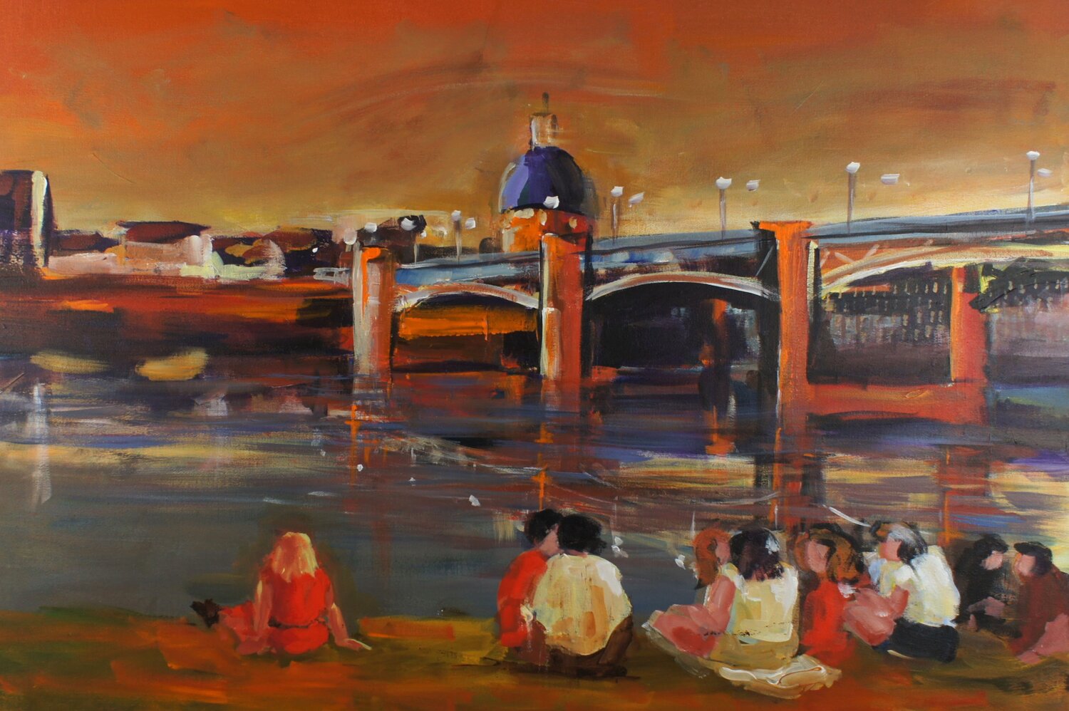 Douceur vespérale Marie Ferrand Original painting for sale