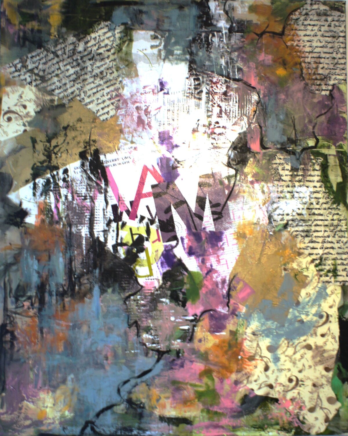 Ecritures Marie Ferrand Original painting for sale