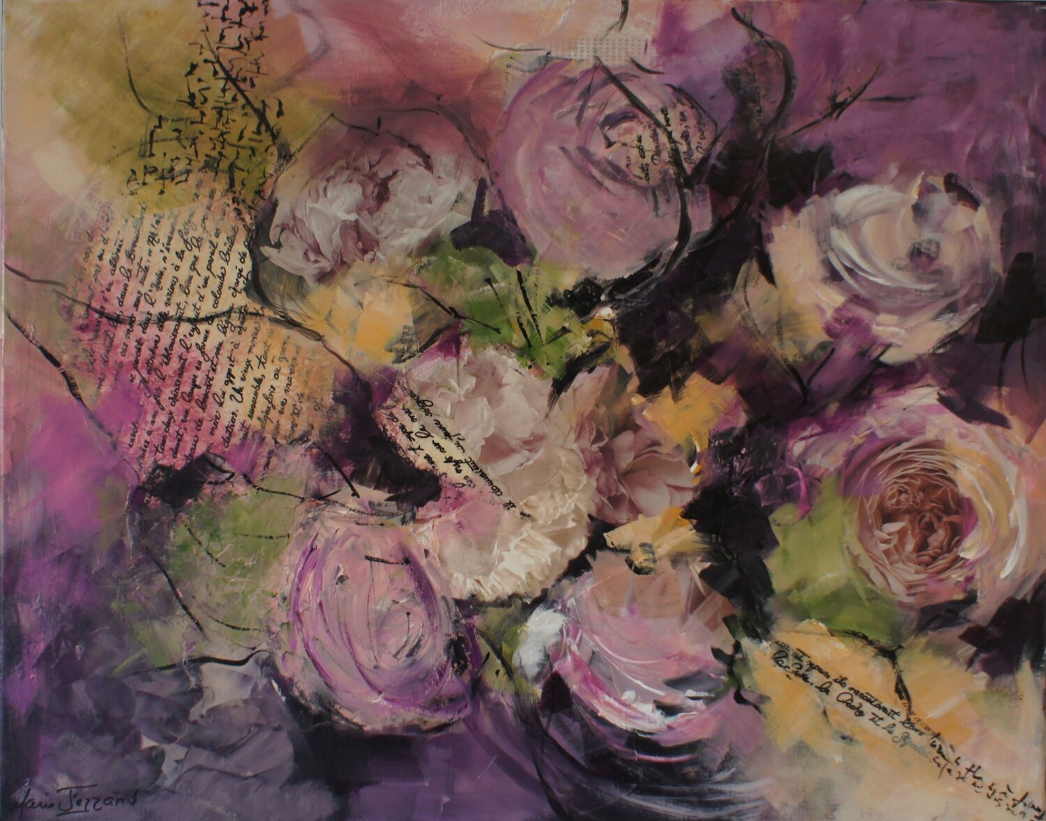 Dites-le avec des fleurs Marie Ferrand Original painting for sale