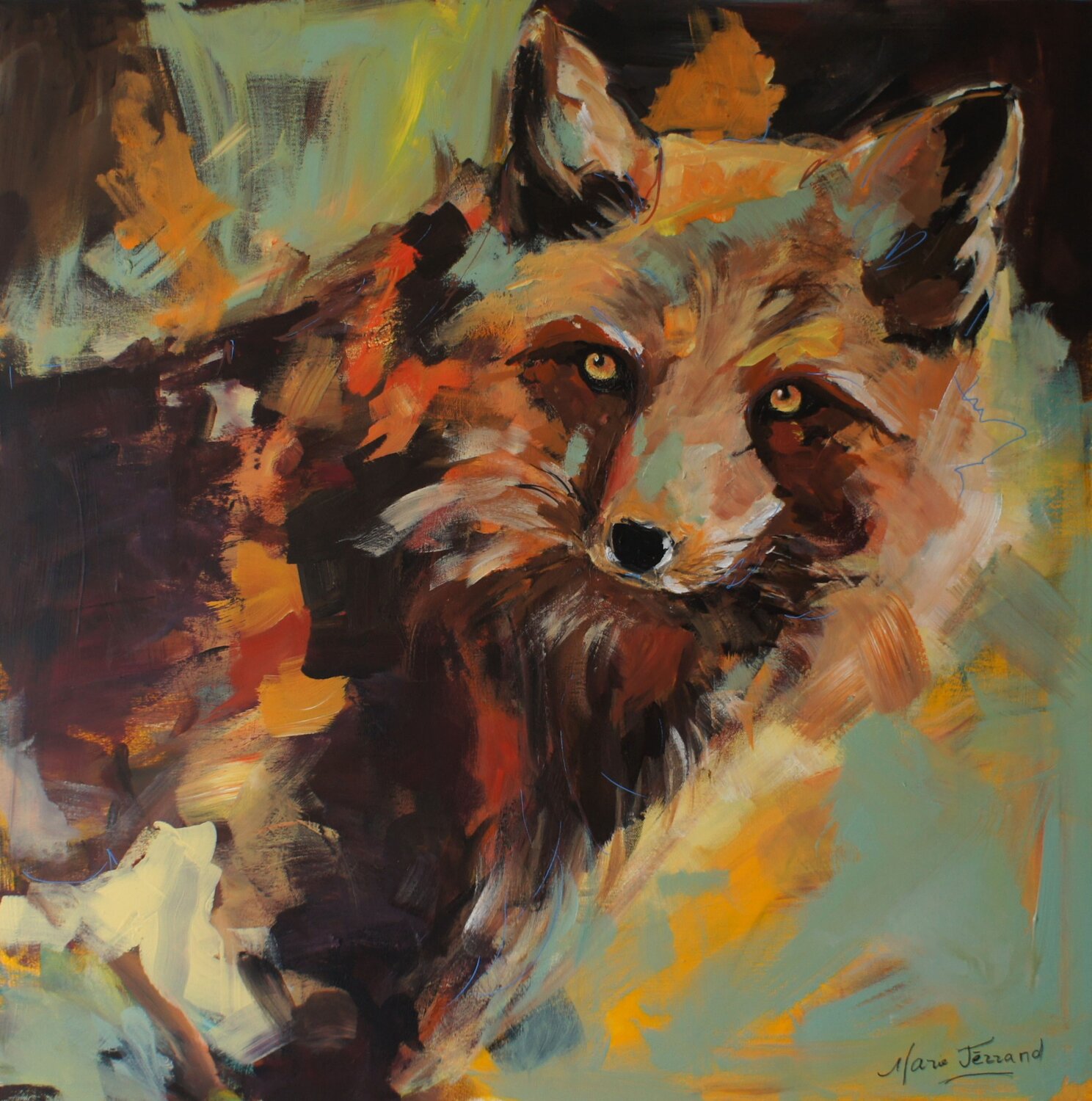 "On ne voit bien qu'avec le coeur" Marie Ferrand Original painting for sale