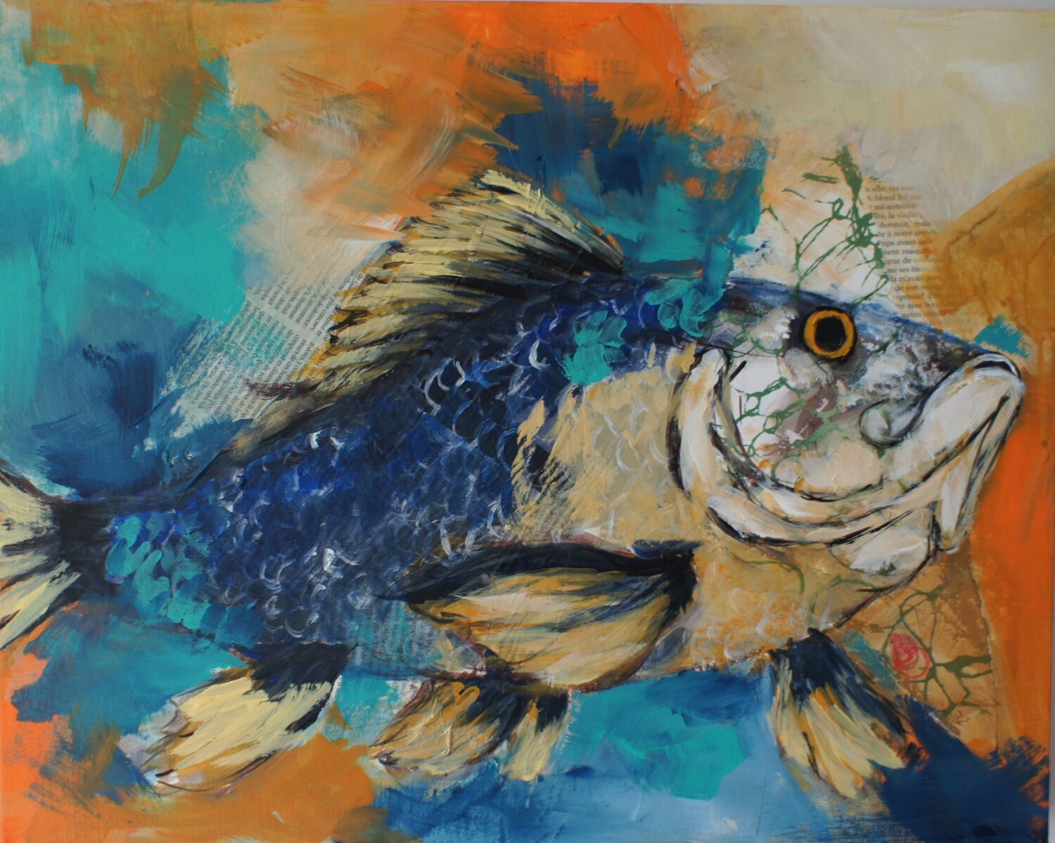 Dans les rets Marie Ferrand Original painting for sale