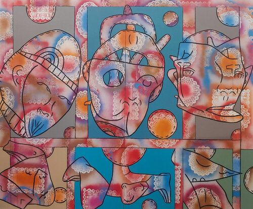 Joyous Postman by Matthew Dibble, Painting for Sale on Select
