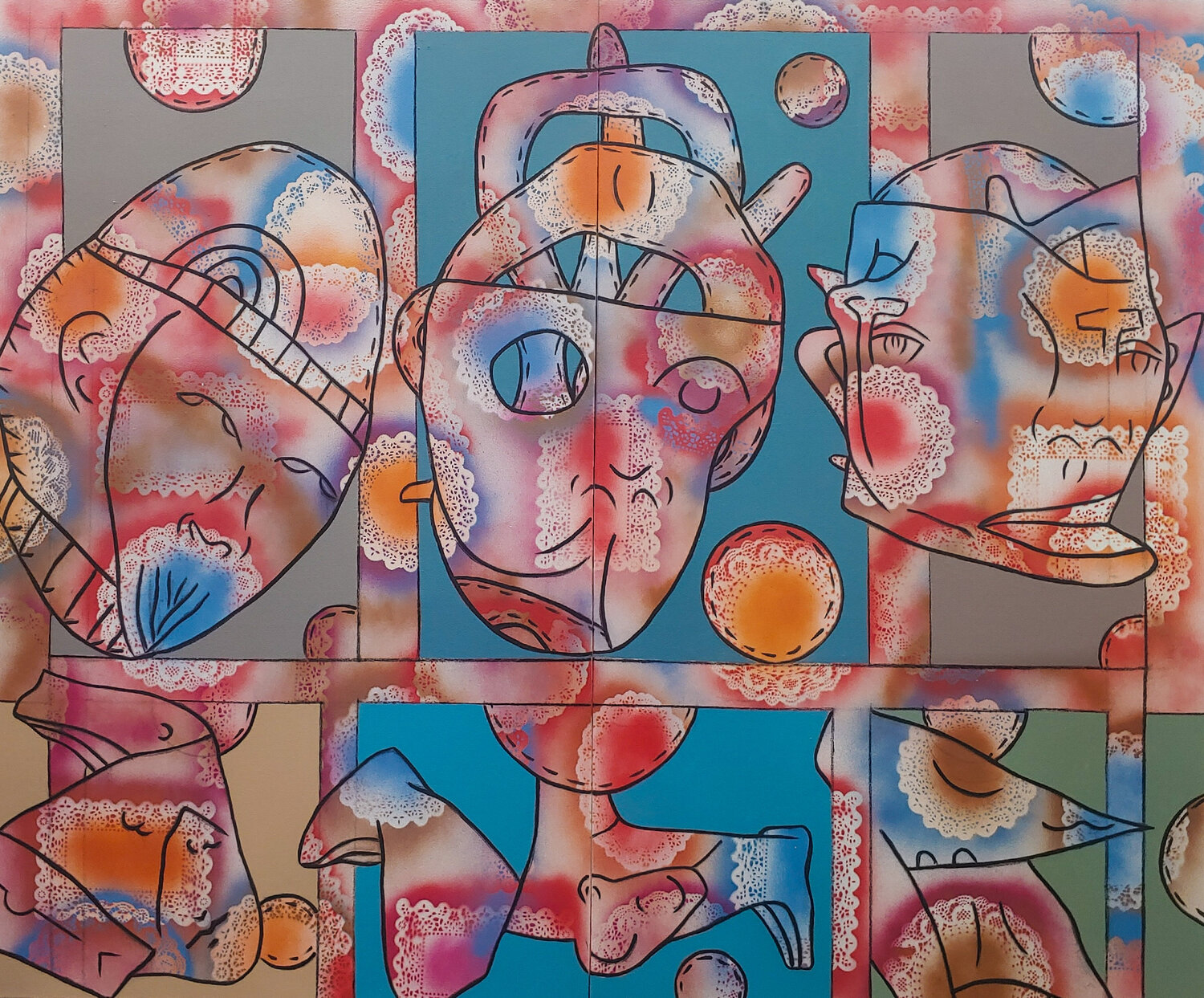 Joyous Postman Matthew Dibble Original painting for sale