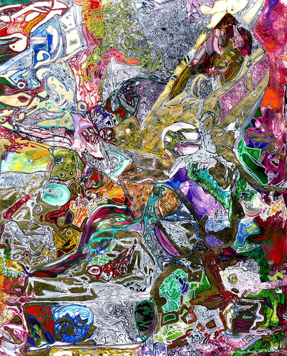 THE GOLDEN DREAM ANIMALS OF THE BROKEN EDEN by Igor Eugene Prokop, Painting for Sale on Select