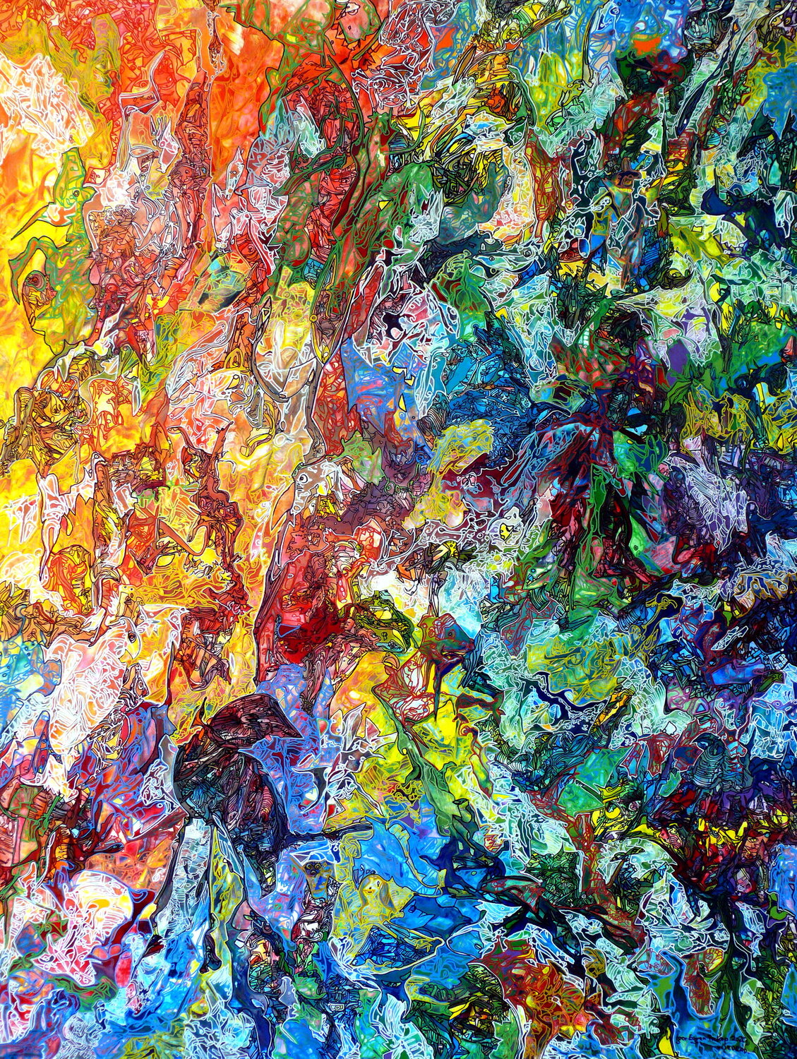 COSMIC SYMBIOSIS Igor Eugene Prokop Original painting for sale