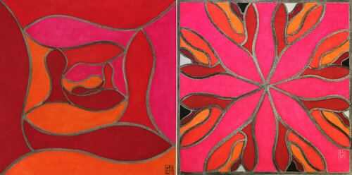 Op I + Op I Caleidoscopic by Maryda Geraci, Painting for Sale on Select