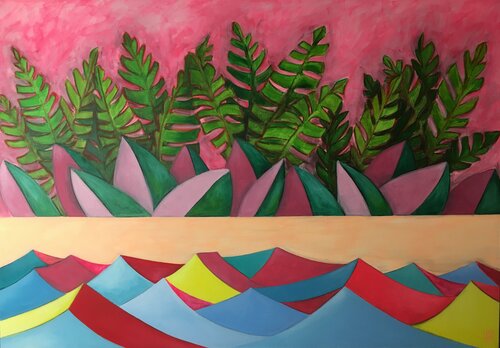 Tropical sea by Maryda Geraci, Painting for Sale on Select