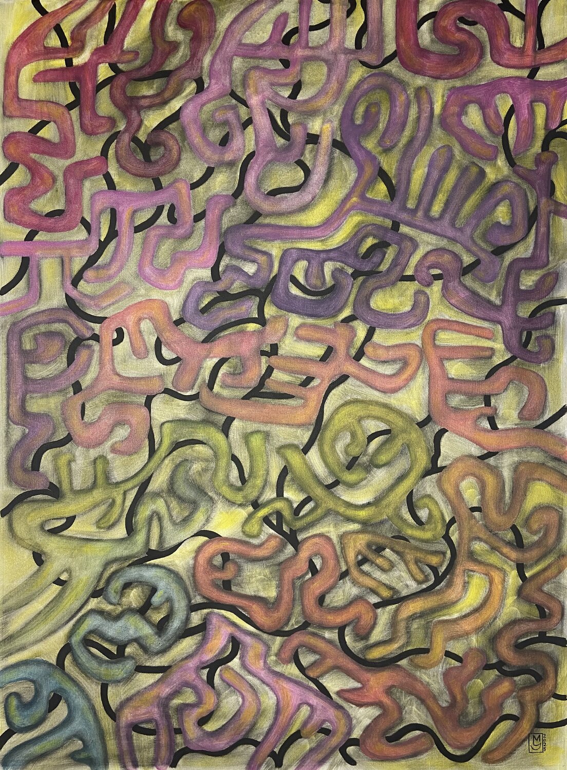 Thought in motion Maryda Geraci Original painting for sale