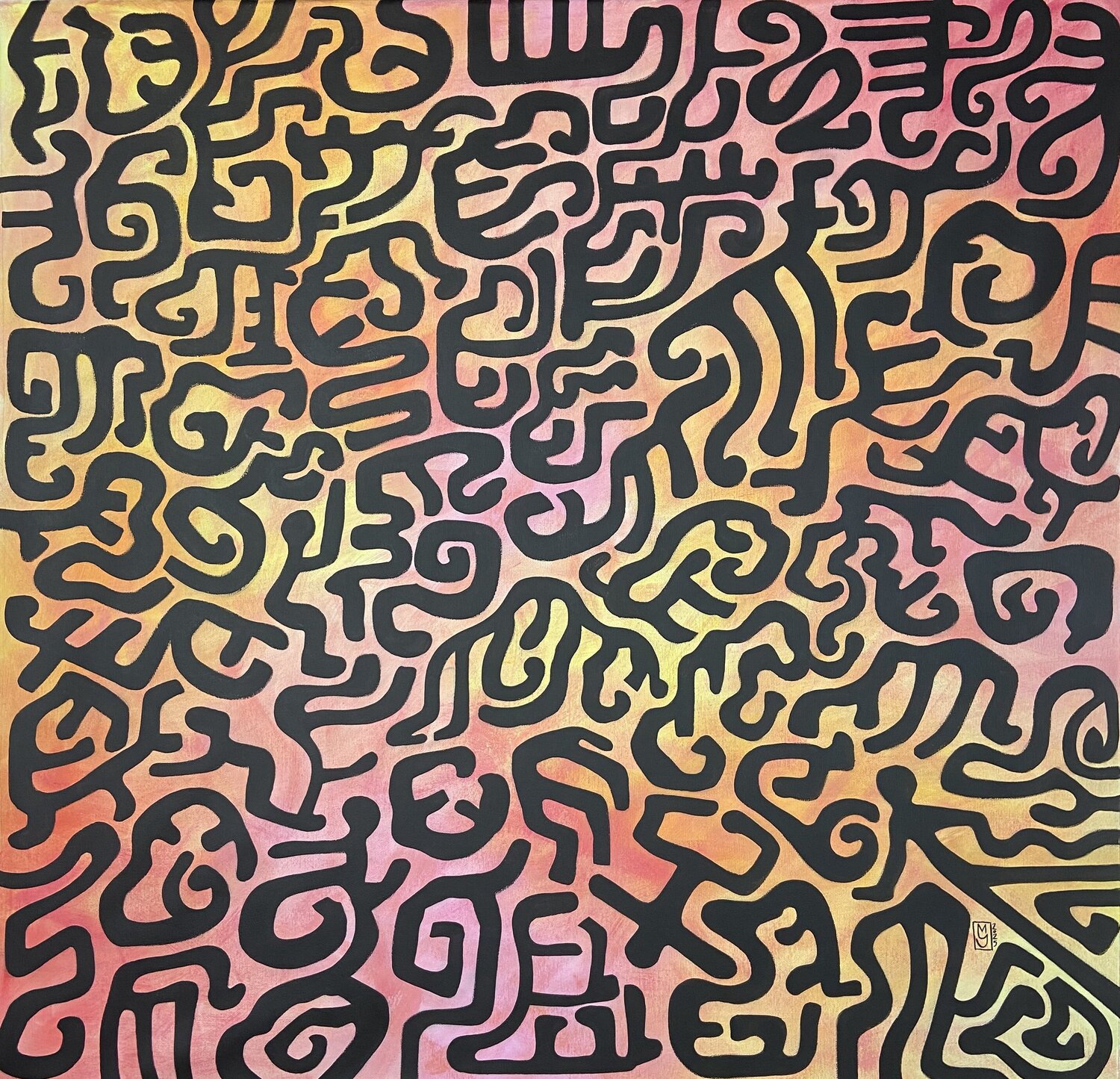 Thought at sunset Maryda Geraci Original painting for sale