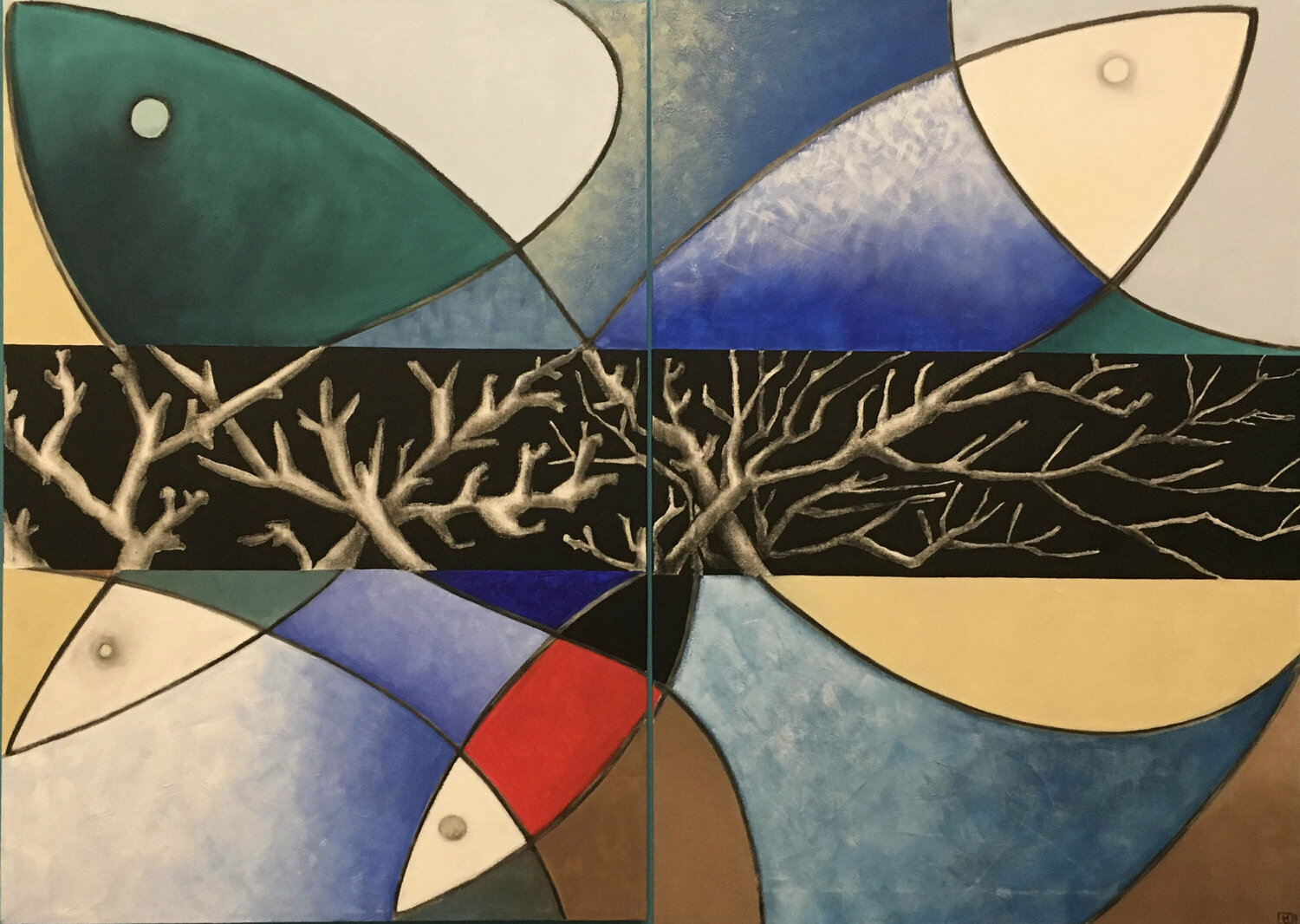 Metamorfosi - Dittico Maryda Geraci Original painting for sale