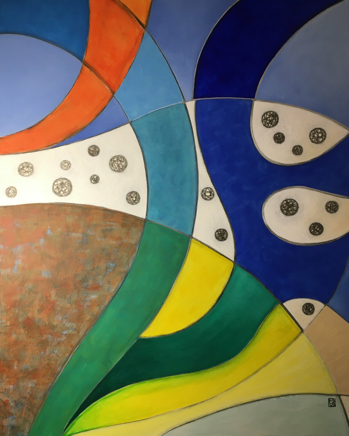 FLUID 3 Maryda Geraci Original painting for sale