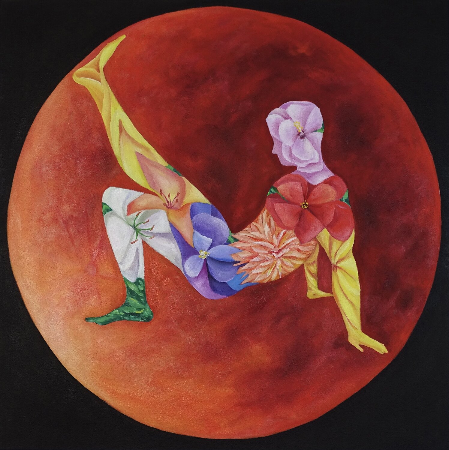 Hijo de la Luna Filiberto Montesinos Castañón Original painting for sale