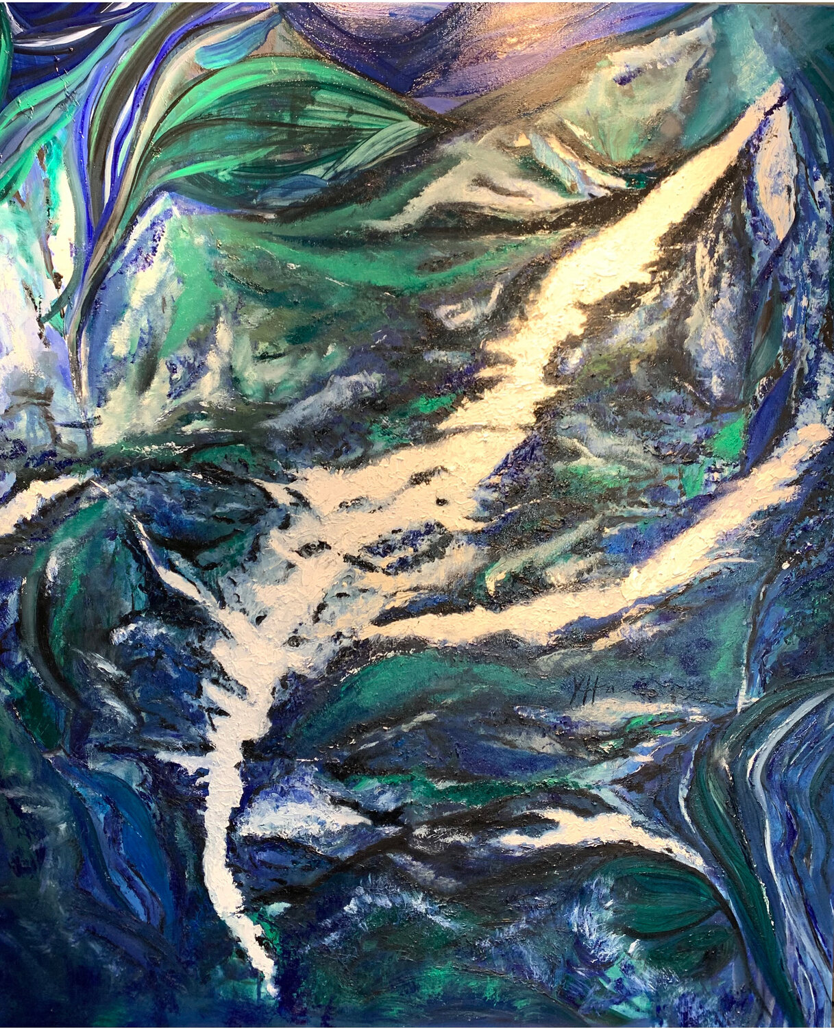 All about abstraction Karina Yacoubian Original painting for sale