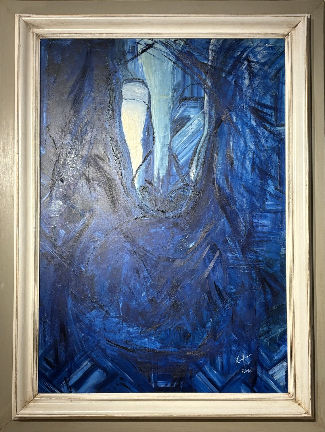 Organic Horse Karina Yacoubian Original painting for sale