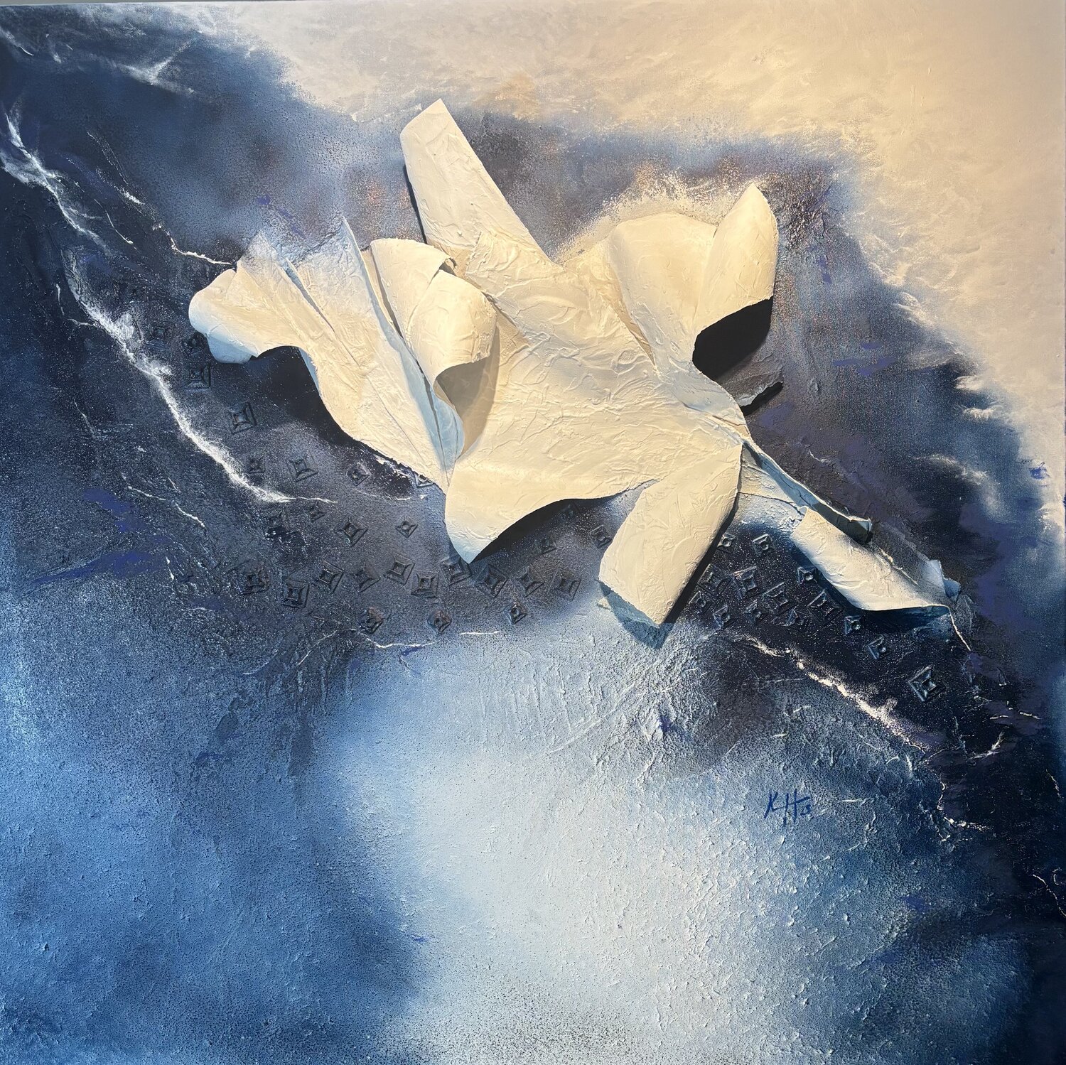 Cosmos Karina Yacoubian Original painting for sale