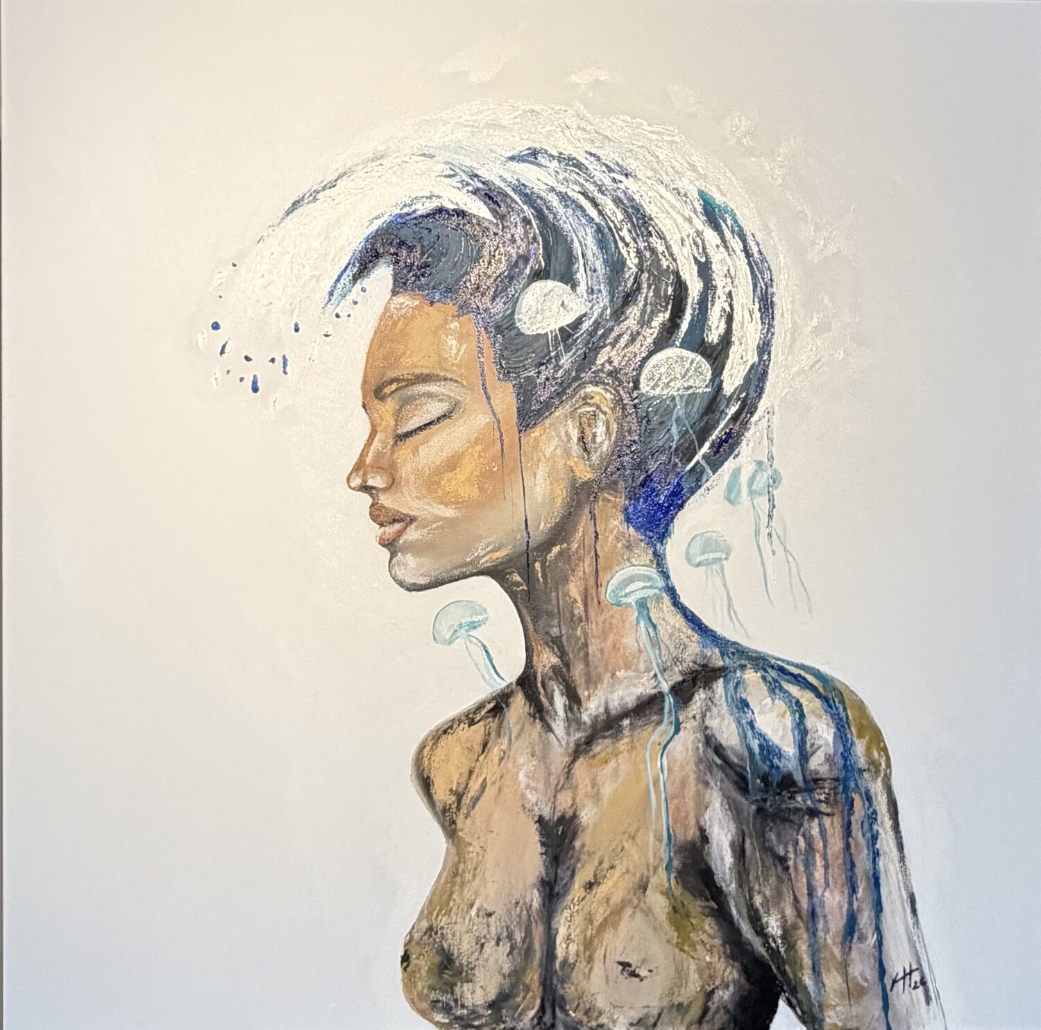 Flow Karina Yacoubian Original painting for sale