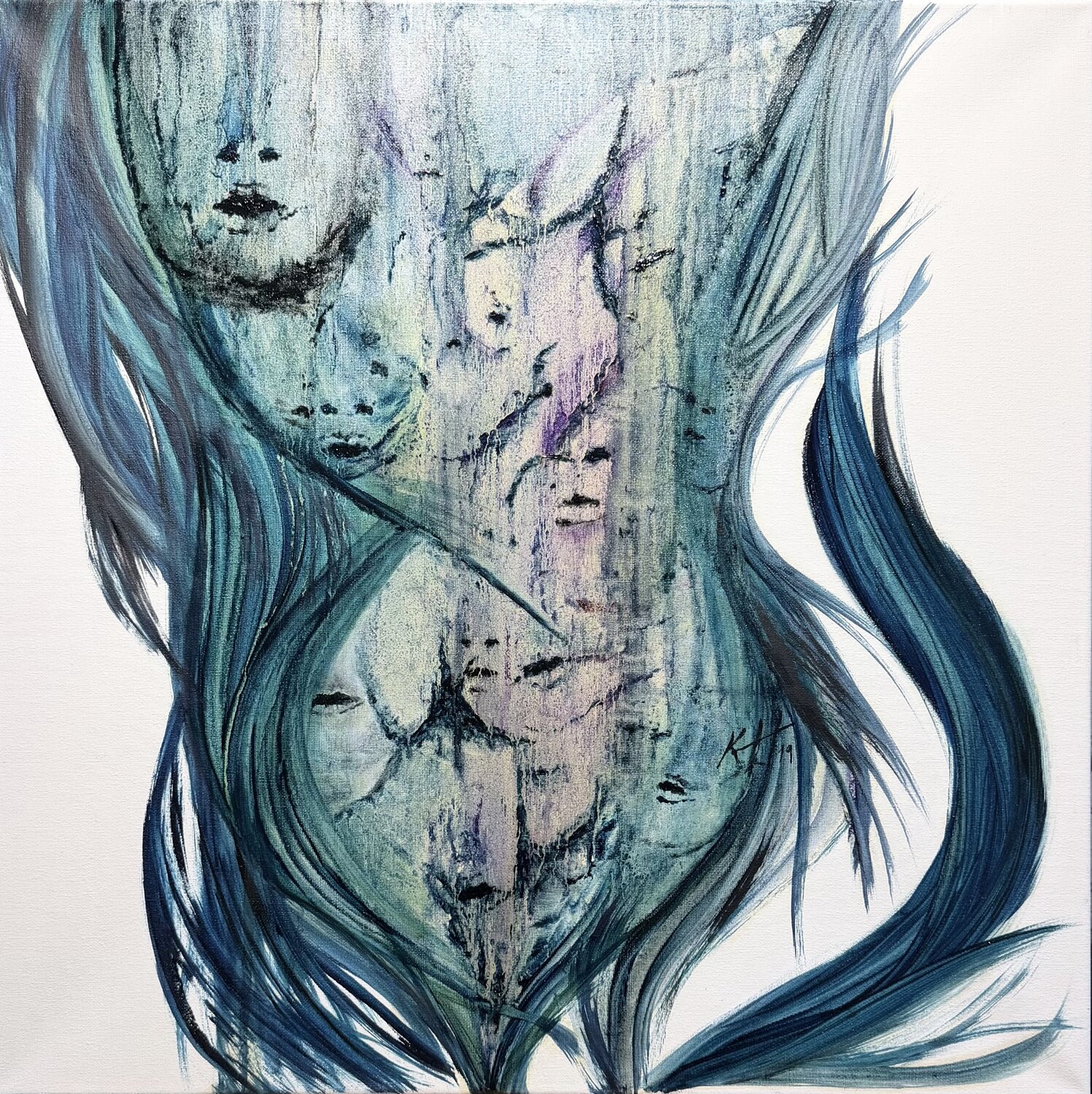 Titans Karina Yacoubian Original painting for sale