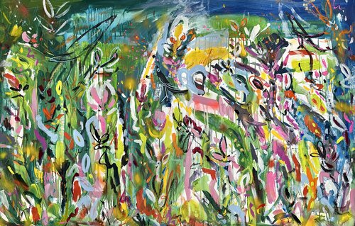 Pitter Patter Raindrops by Samantha Redfern, Painting for Sale on Select