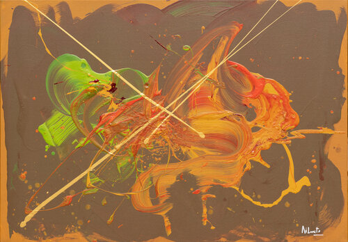Vedere cadere le foglie, omaggio a Nazim Hikmet by Stefano Di Loreto, Painting for Sale on Select
