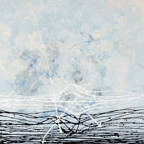 L'invisibile - omaggio a Galileo Galilei by Stefano Di Loreto, Painting for Sale on Select