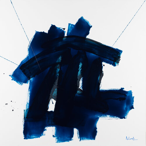 L'ombra del Blu - omaggio a Ennio Flaiano by Stefano Di Loreto, Painting for Sale on Select