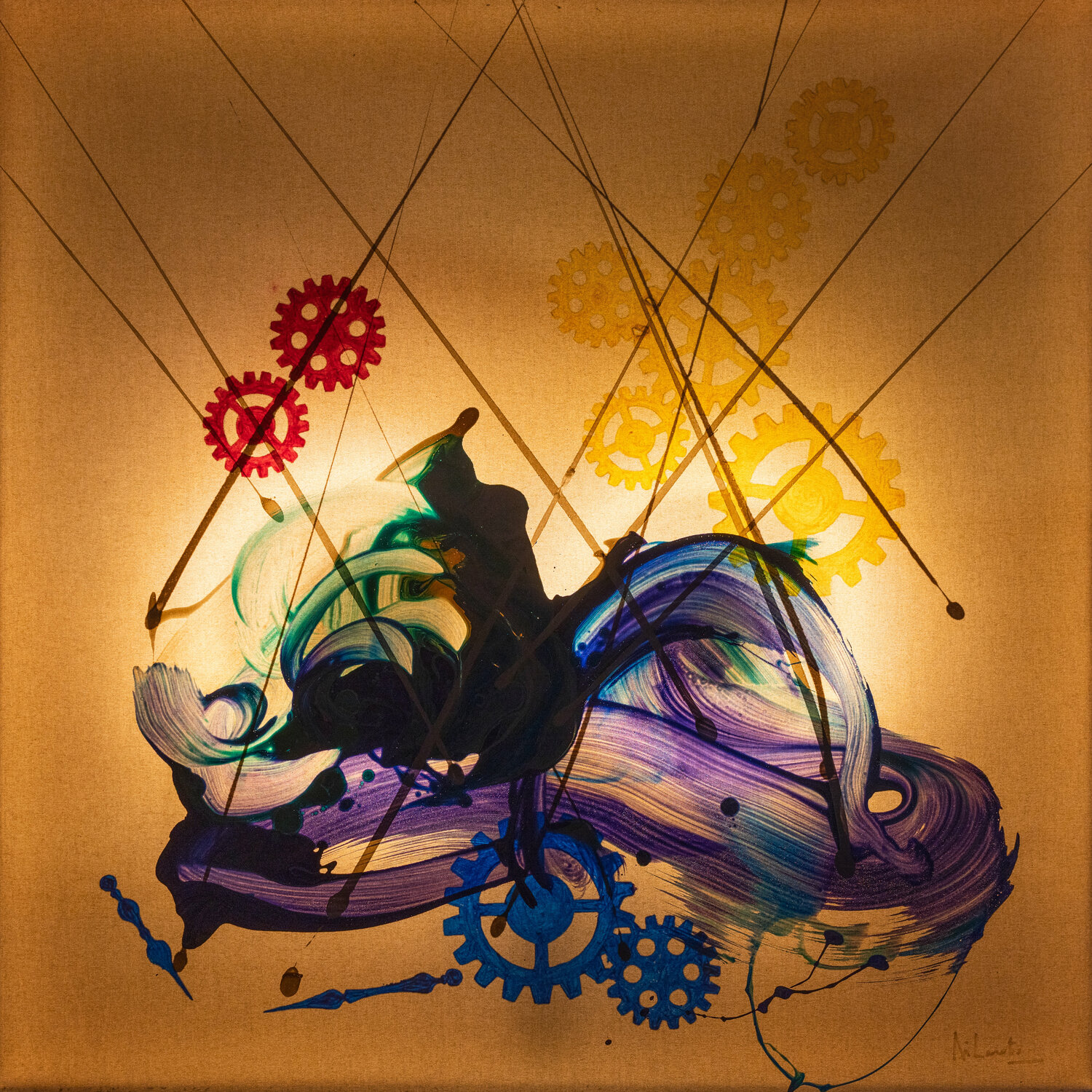 L'oltre on-off Stefano Di Loreto Original painting for sale