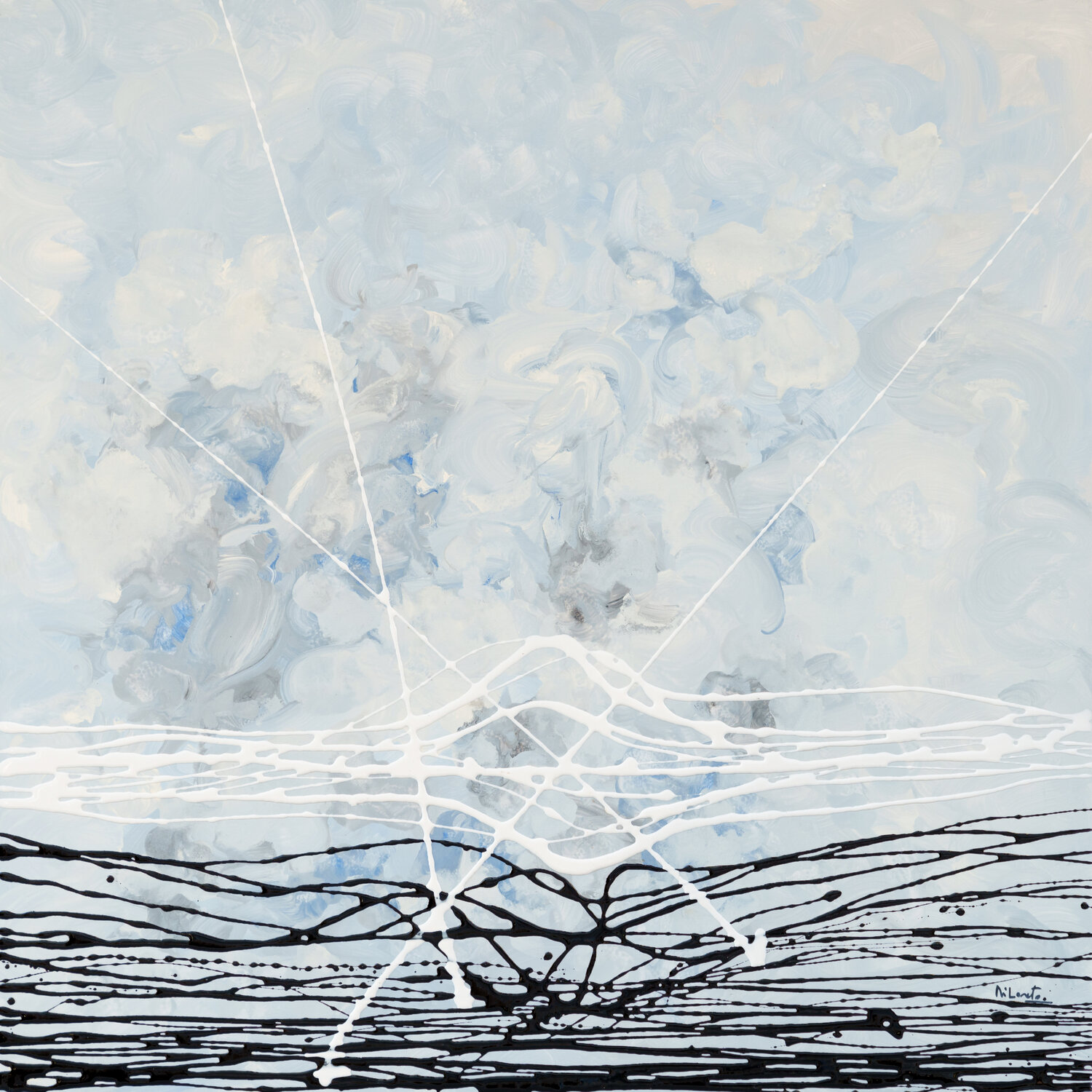 L'invisibile - omaggio a Galileo Galilei Stefano Di Loreto Original painting for sale