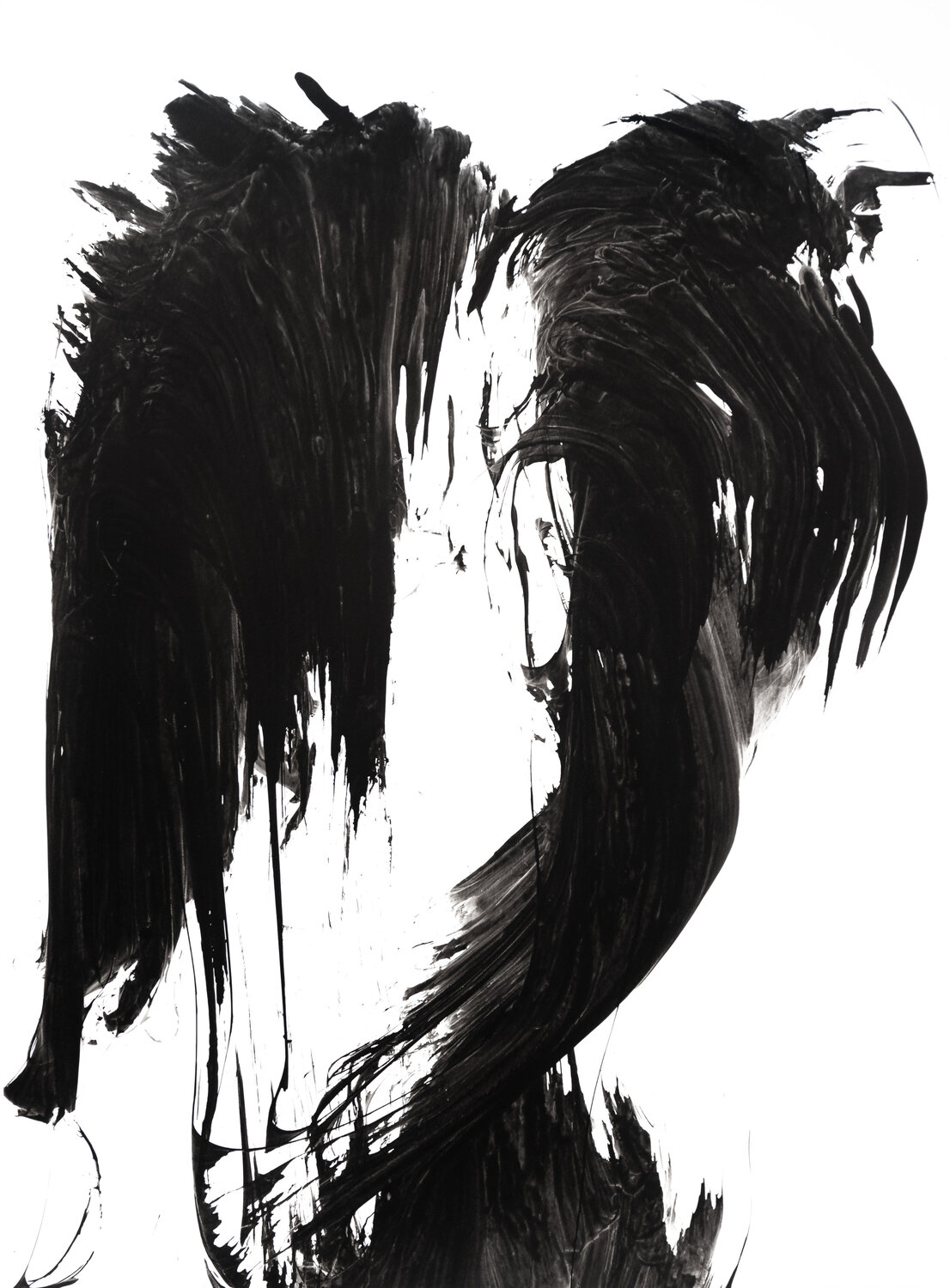 Cheveux d'Encre - AMOUR ( Extrait IV ) Kaixuan Feng Original painting for sale