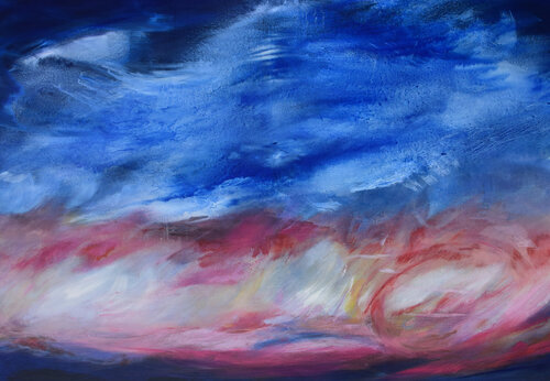 il cielo che si ricorda del mare by BEATA KOZAK, Painting for Sale on Select