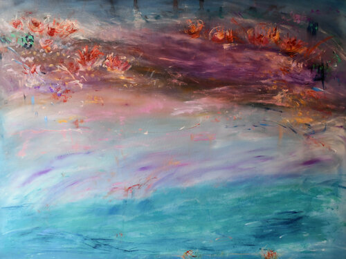 fiori al mare by BEATA KOZAK, Painting for Sale on Select