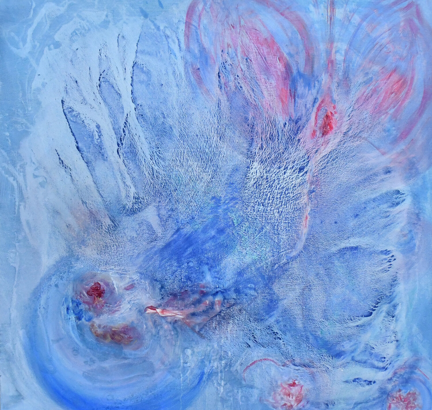 specchio d'acqua nr. 0  (nell'acqua sale lenta una stella) BEATA KOZAK Original painting for sale