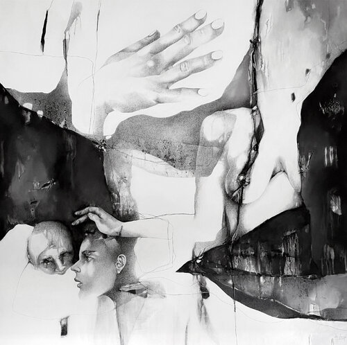 Círculo de protección by Ale Feijó, Drawing for Sale on Select