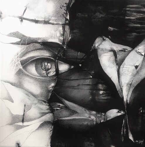 Vuelo Nocturno by Ale Feijó, Drawing for Sale on Select