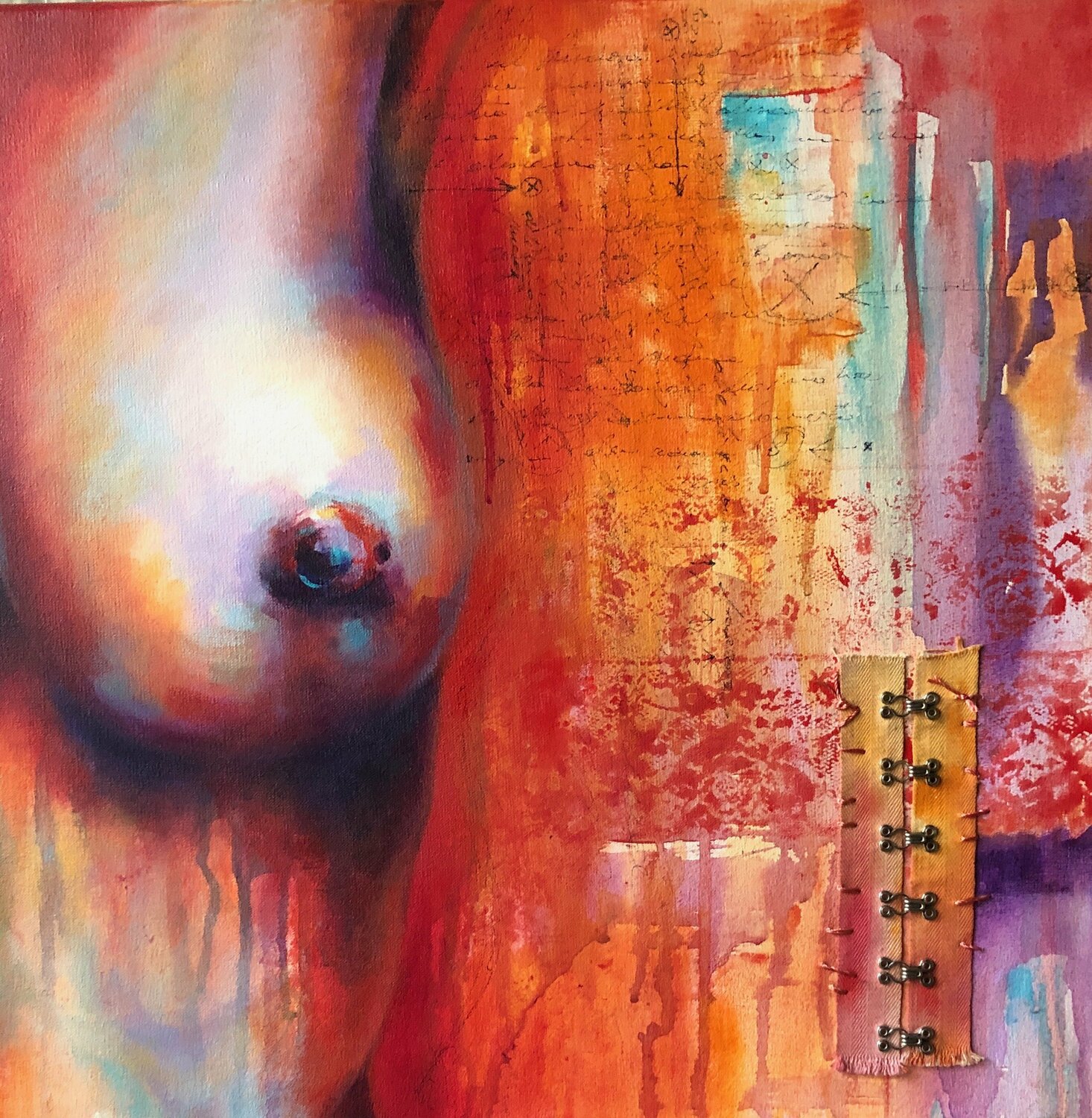 Cuerpos Color II Ale Feijó Original painting for sale